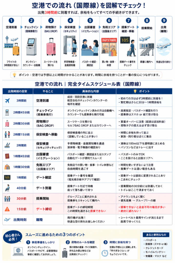 空港は何時間前に行く？国内1時間・国際2時間前の常識が崩壊した理由