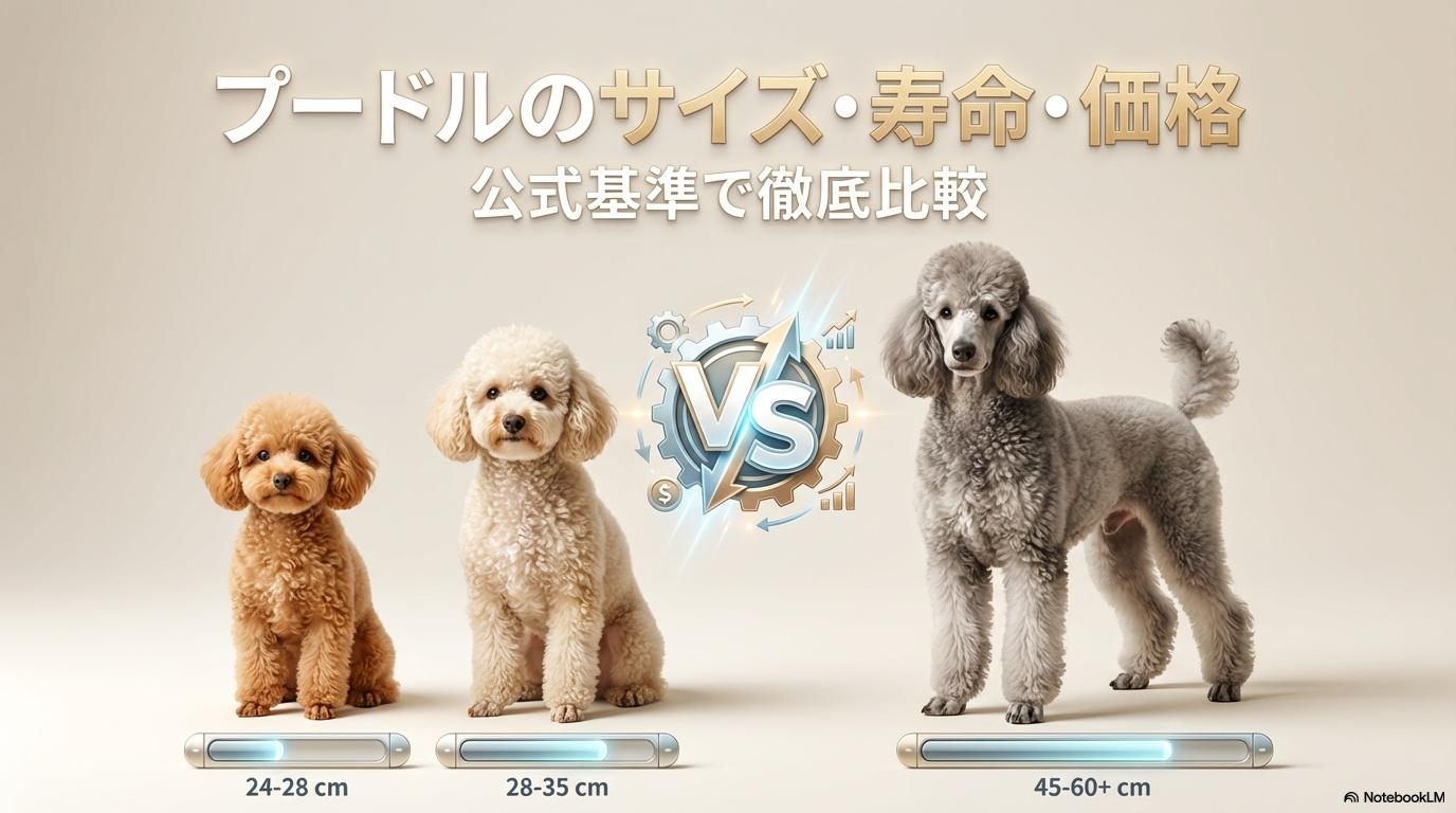 「実は同じ犬種」の真相は？トイプードルとプードルの違いを徹底比較