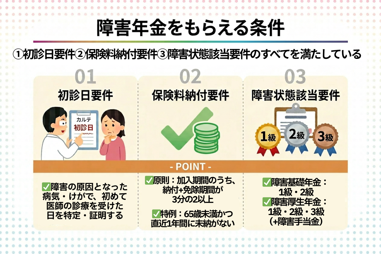 障害年金がもらえない人の共通点とは？不支給を防ぐ2026年最新対策