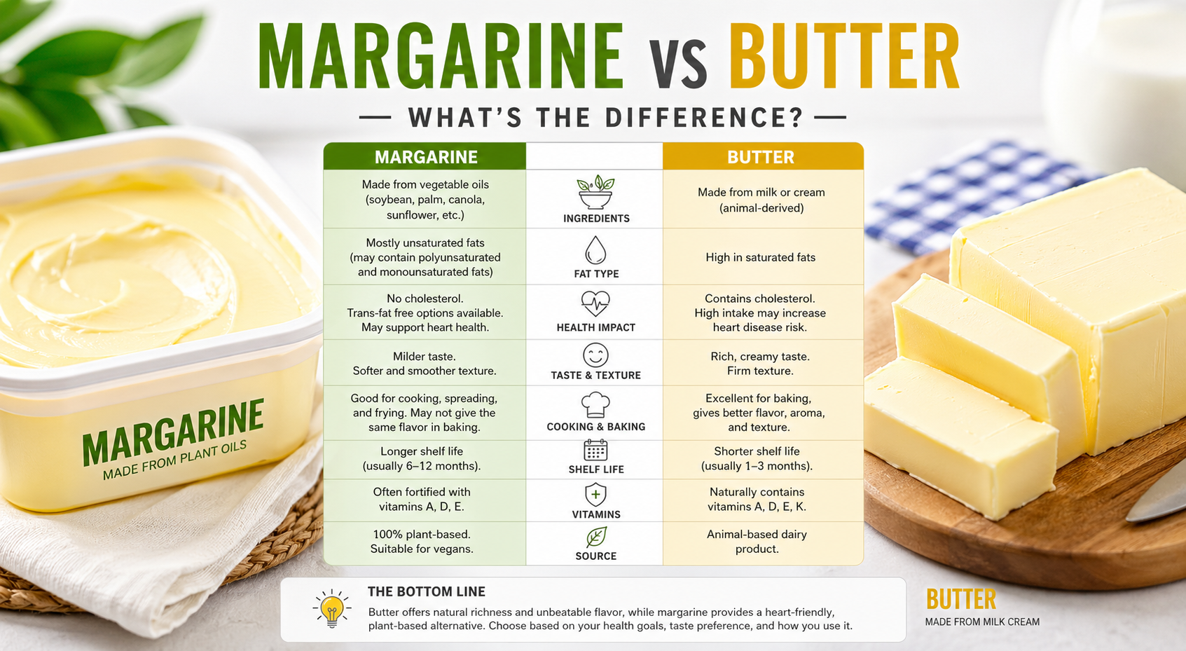 Margarine Shelf Life vs Butter
