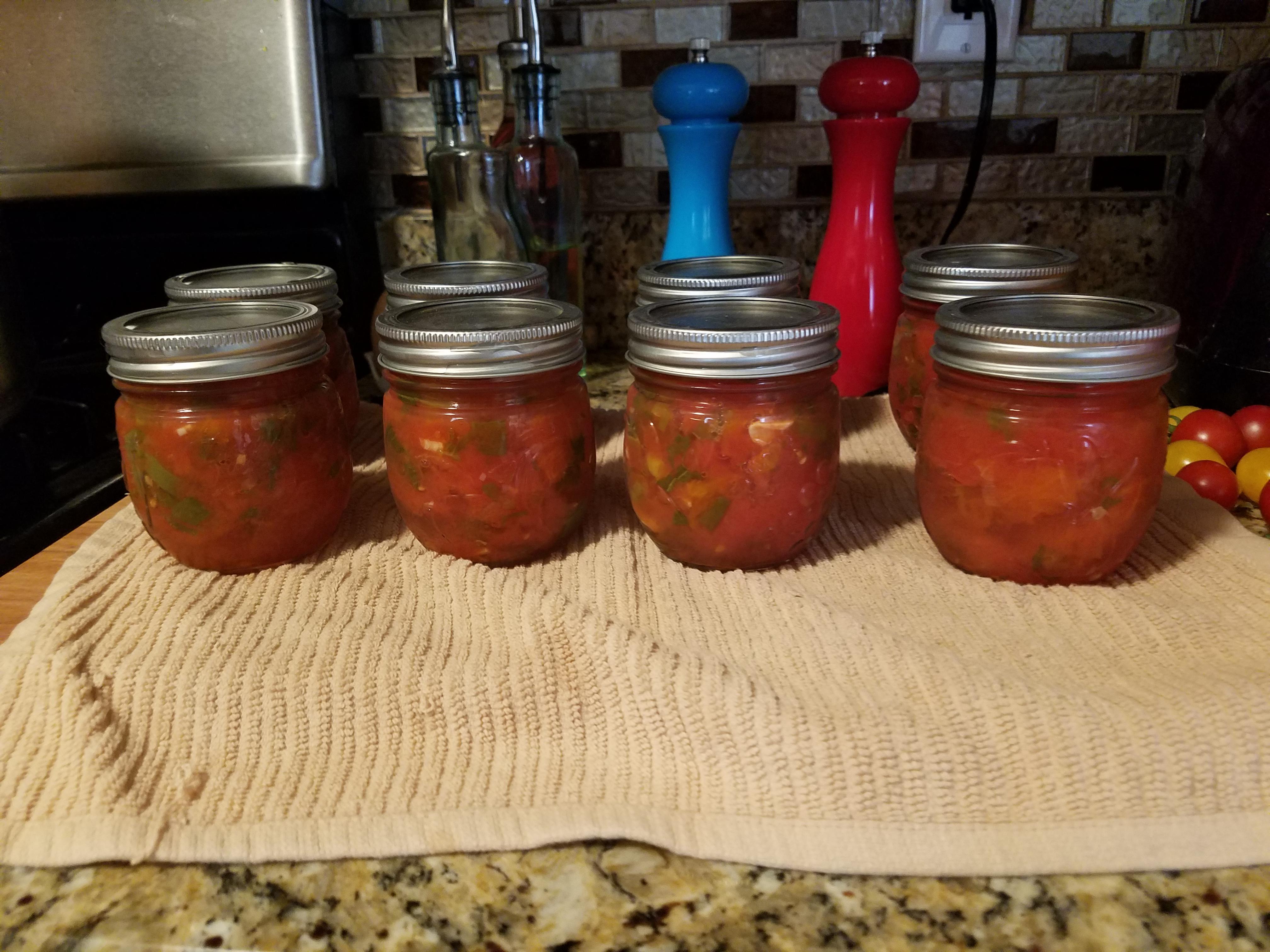 Salsa Canning Water Bath Time