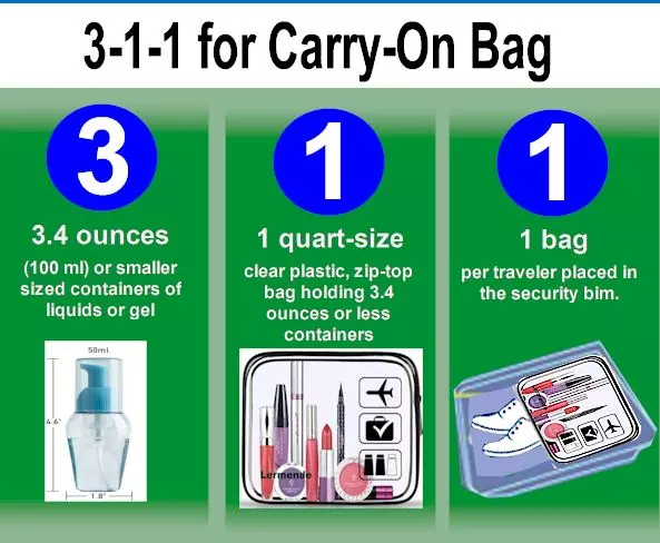 Tsa Carry on Liquid Limit
