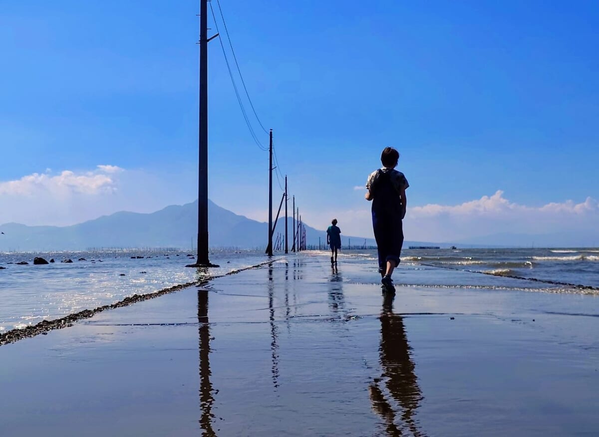海へ沈む道と電柱群の衝撃！2026年、熊本「長部田海床路」が世界中を魅了する理由と現地ルポ