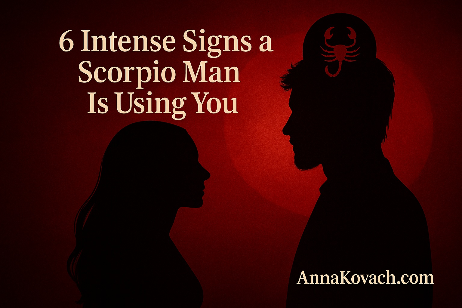 Signs Scorpio Man Using You