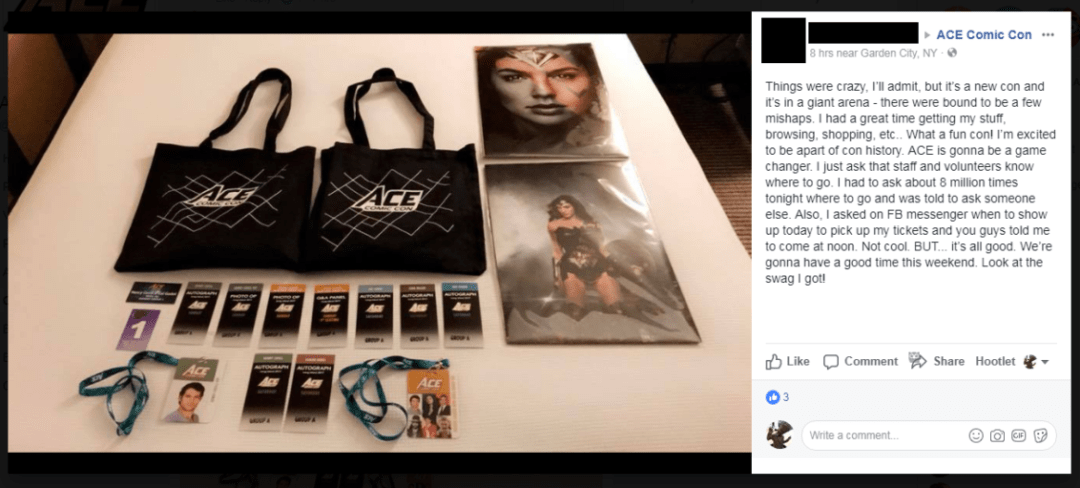 Ace Comic Con Bag Policy