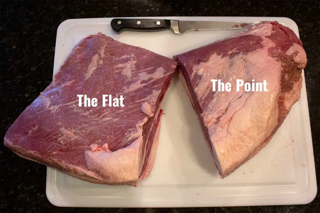 Flat and Point of Brisket