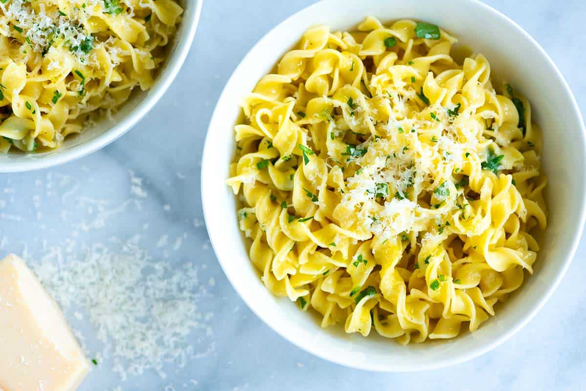 Noodles with Parmesan Cheese