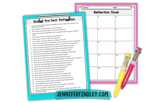 End of Year Reflection Questions for Students Pdf