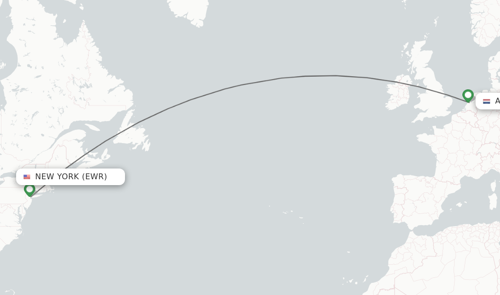 Flights from Newark to Amsterdam