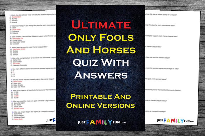 Only Fools and Horses Quiz and Answers