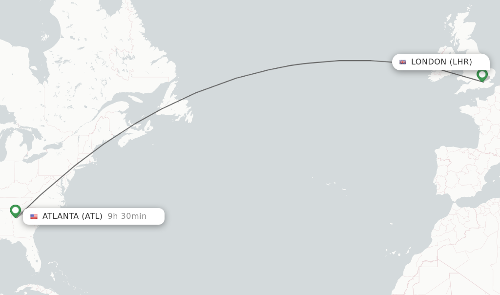 How Long Is the Flight from London to Atlanta