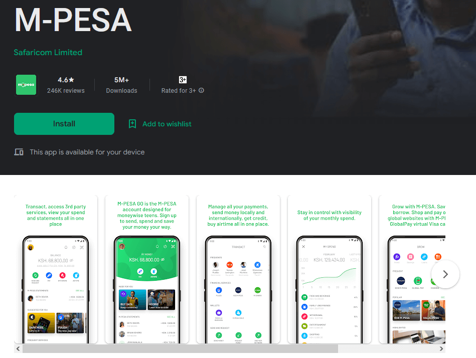 M Pesa App Download for Android