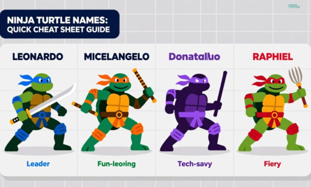 Teenage Mutant Ninja Turtles Names