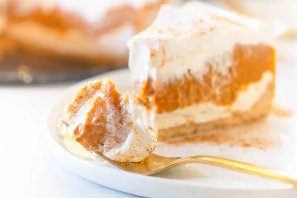 No Bake Pumpkin Cheesecake with Cool Whip