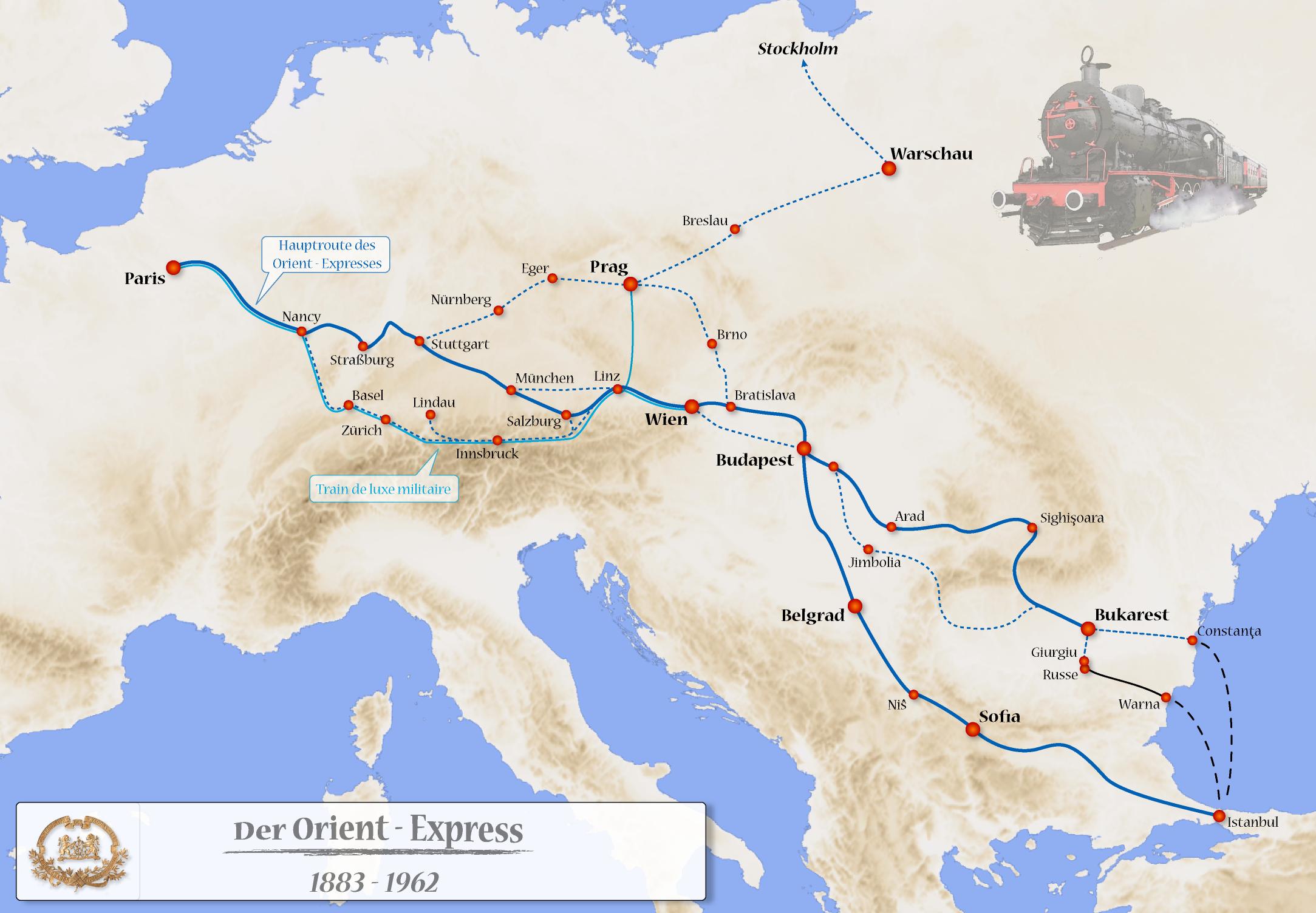 Where Did the Orient Express Go