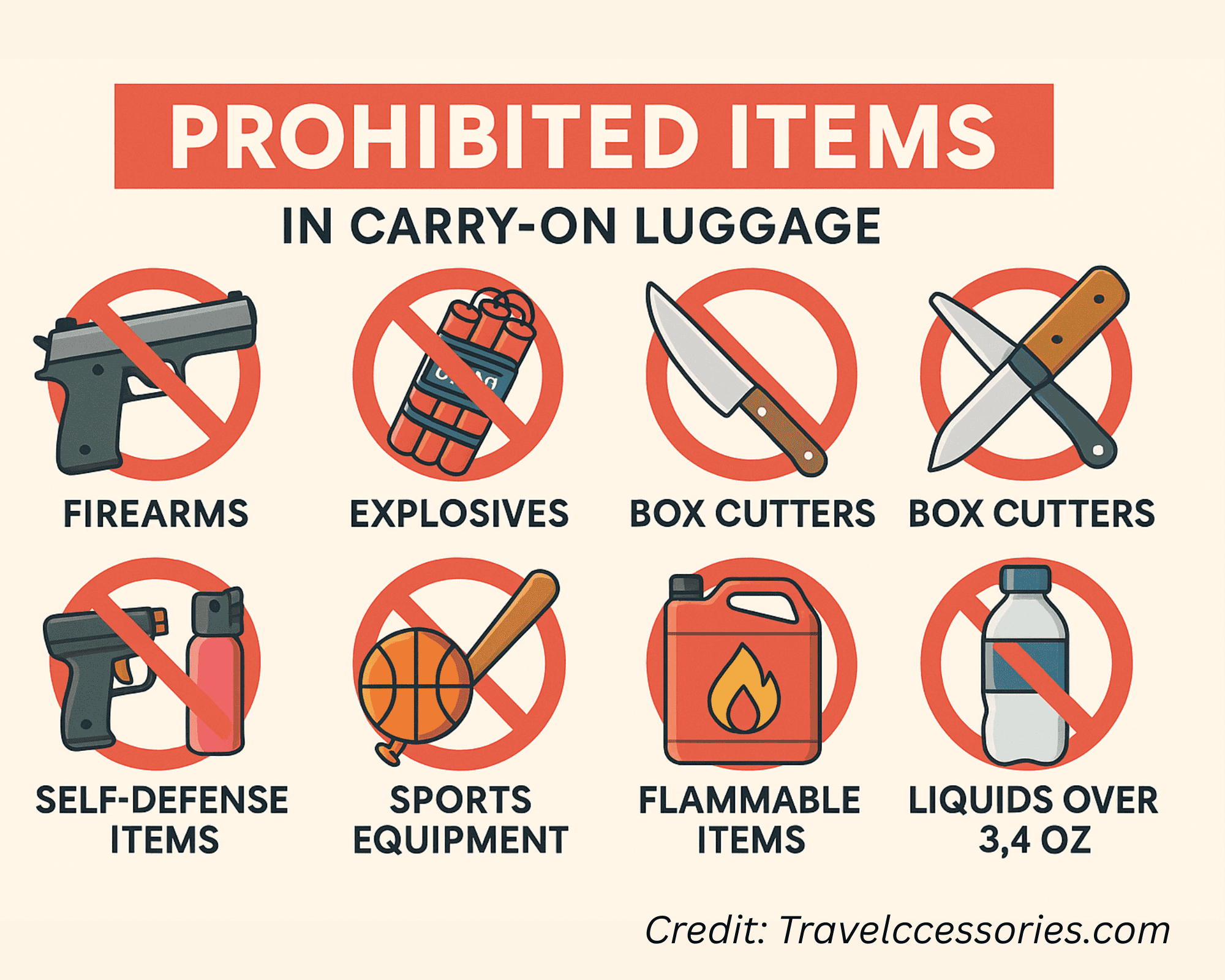 What Not to Bring in Carry On
