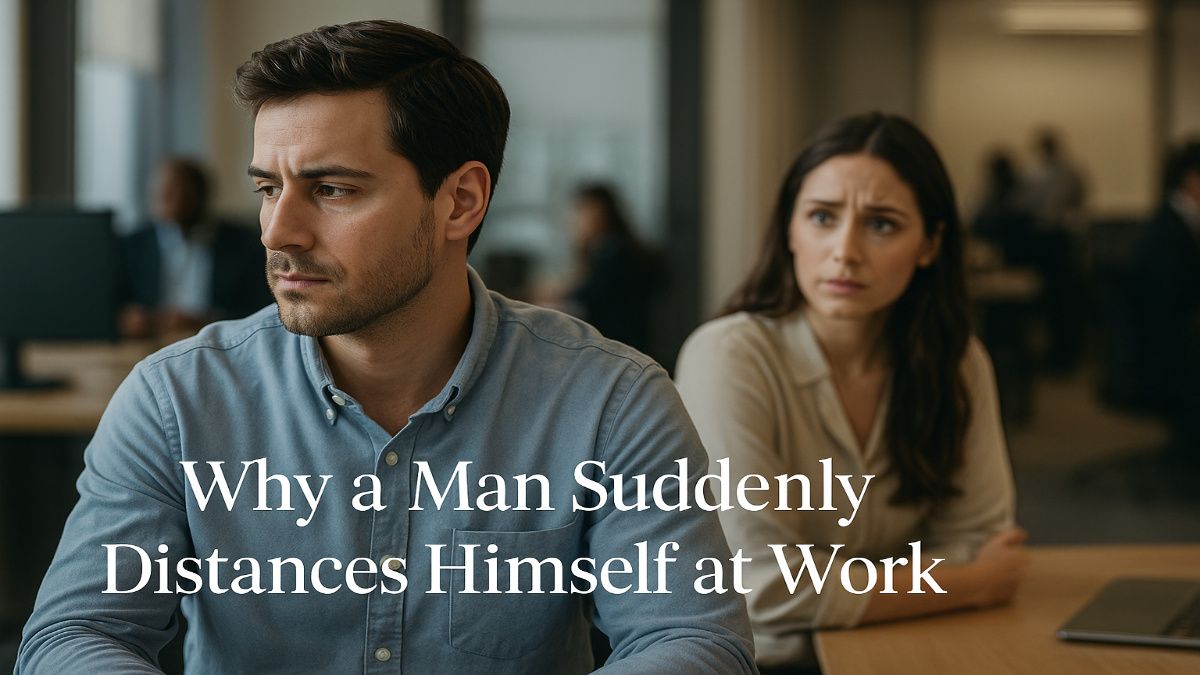 He Keeps Looking at Me from a Distance at Work
