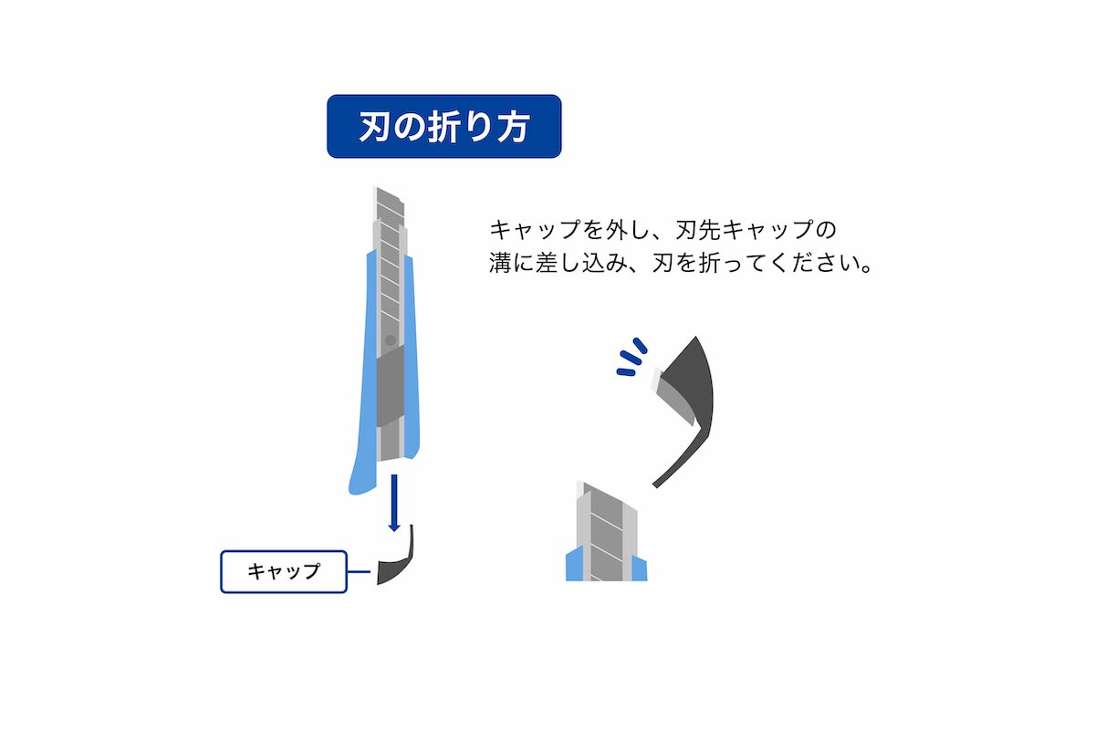 カッターの刃の安全な折り方完全版！恐怖ゼロで正しく捨てる新基準