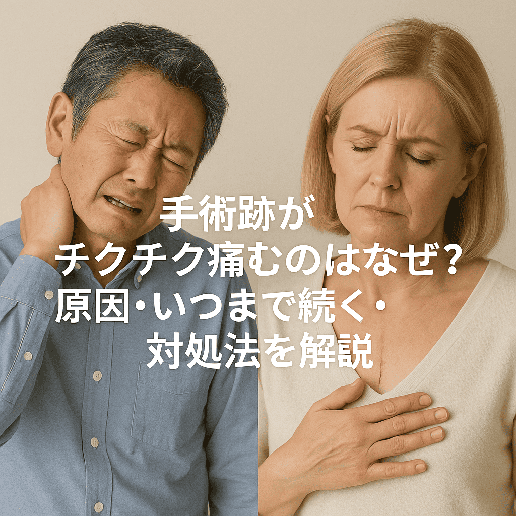 手術跡のチクチクした痛みの正体とは？術後数ヶ月続く違和感の真相