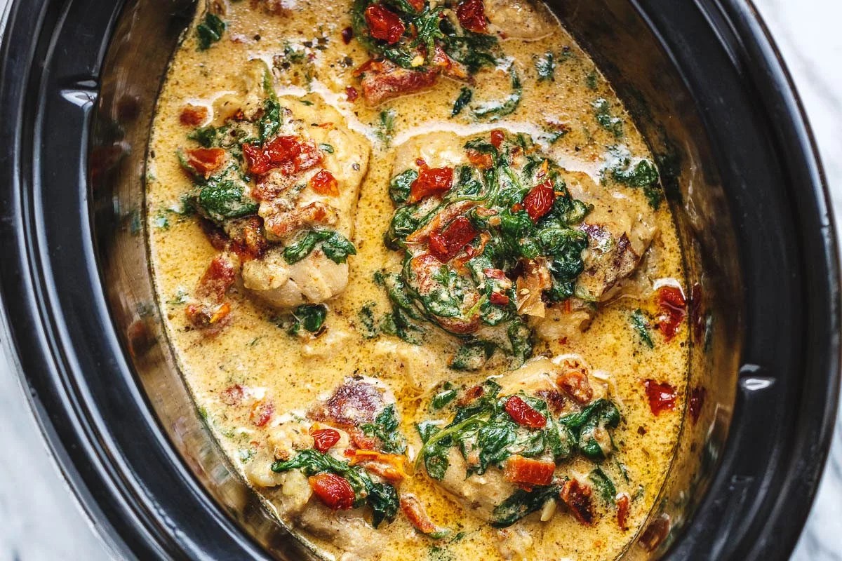 Chicken Thigh Bone in Crock Pot