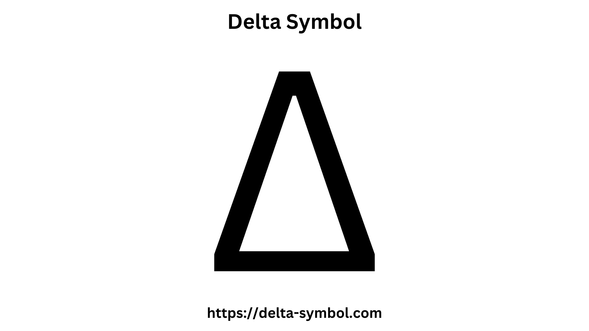 Delta Symbol Copy and Paste