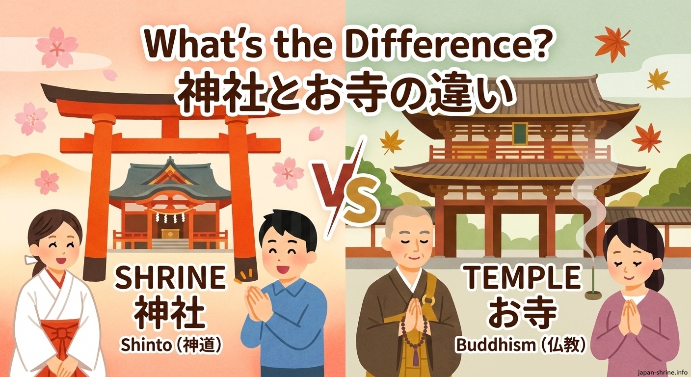 お寺と神社の違いを徹底解説！作法や教えの真相と正しい見分け方