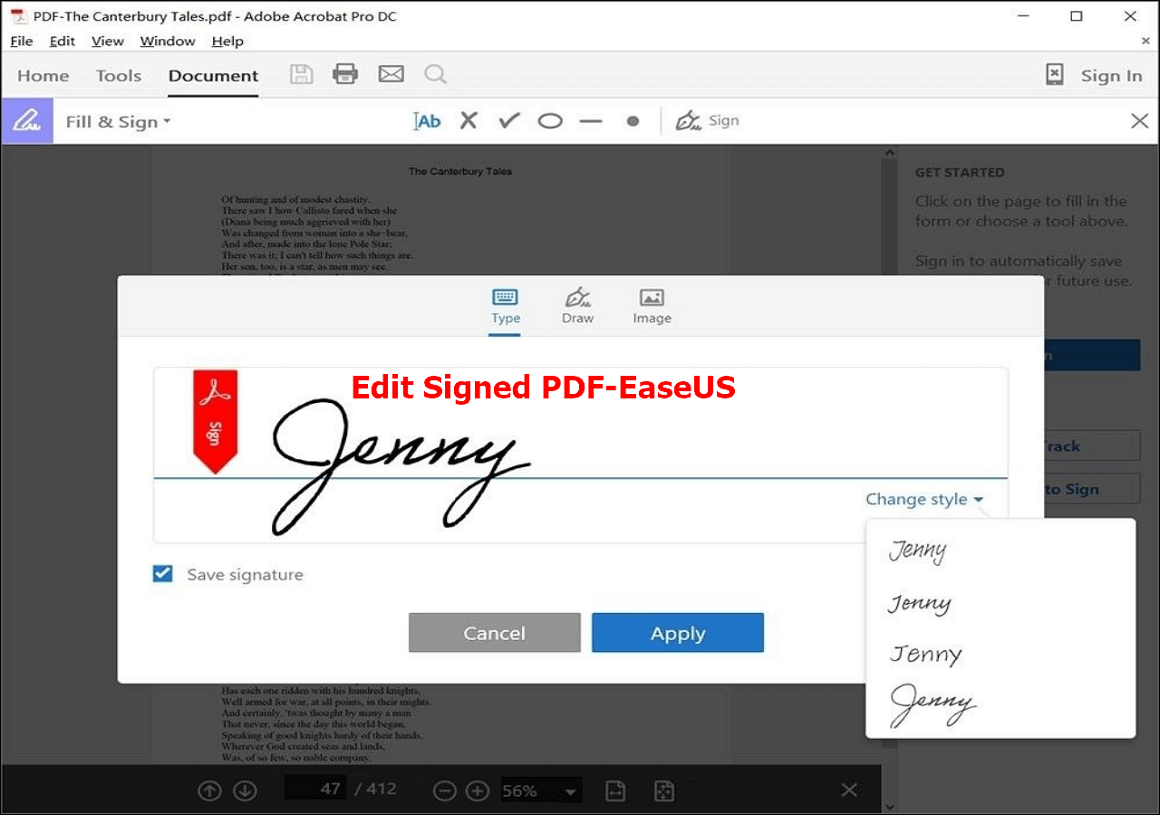 Edit a Signed Pdf Document