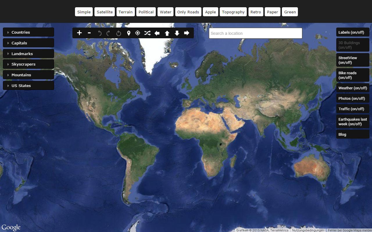 Live Satellite World Map