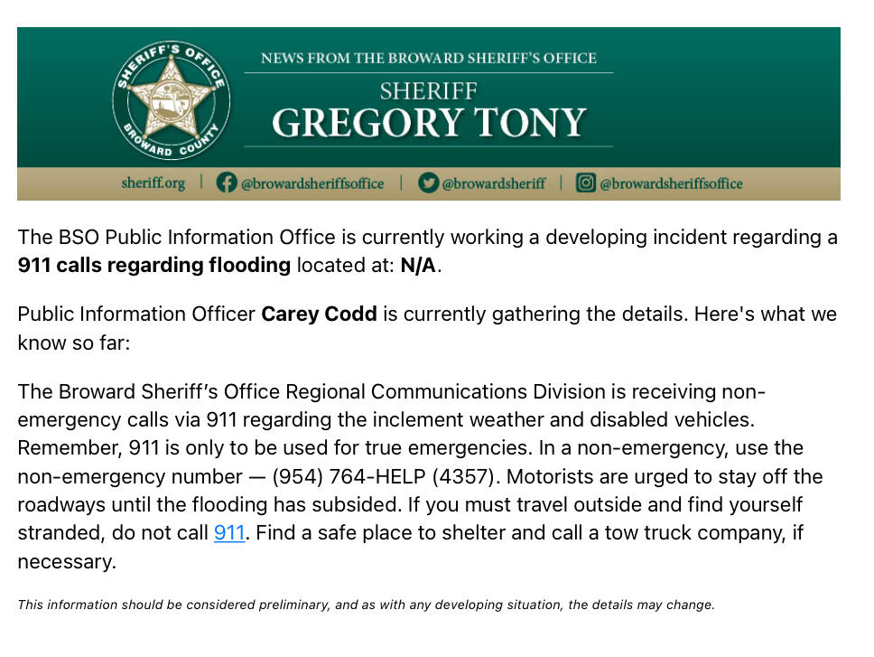 Springfield or Police Non Emergency Number