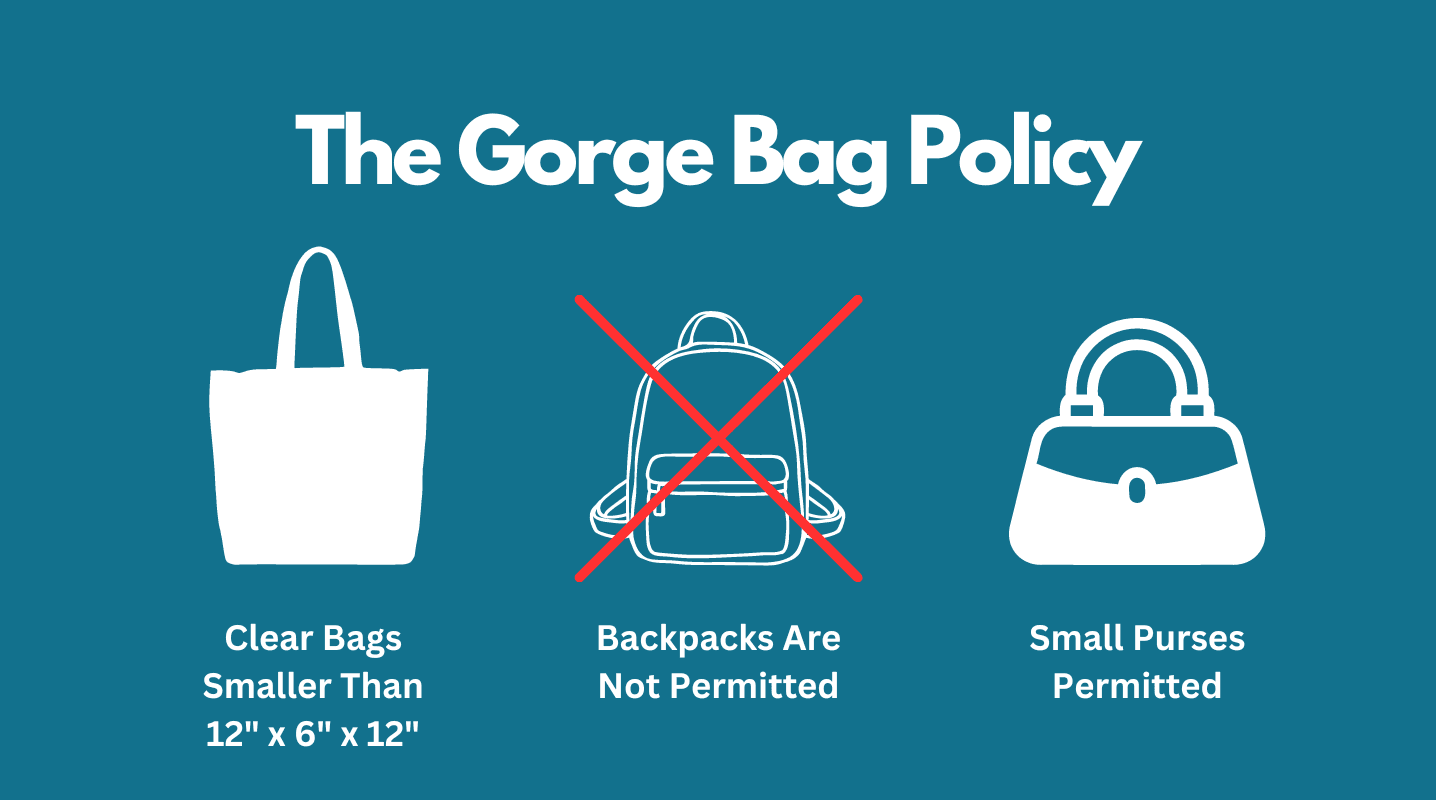 The Gorge Clear Bag Policy