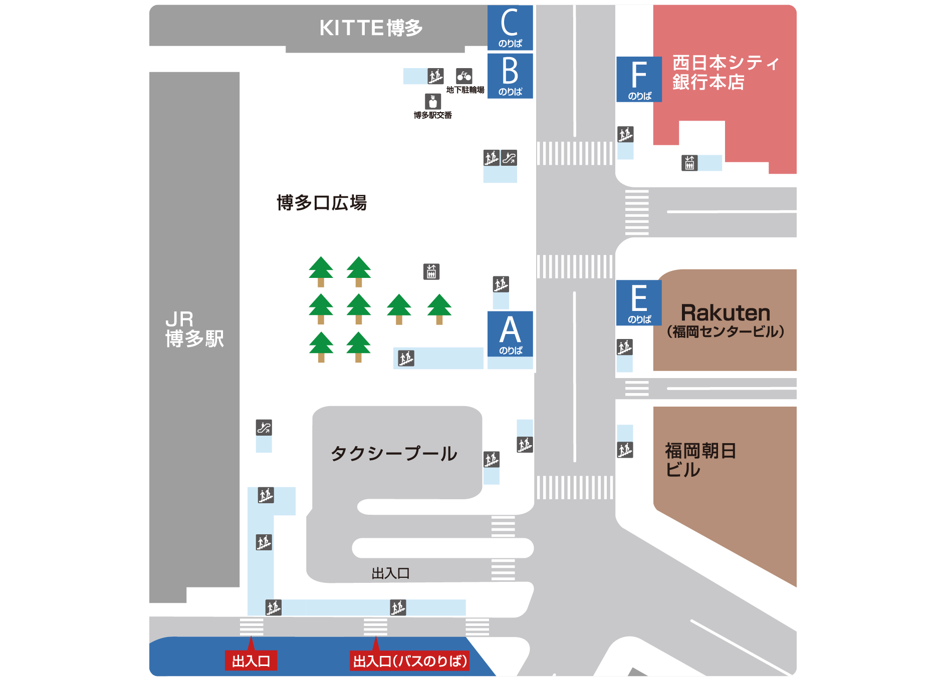 博多駅からバスターミナルへの最短ルート！雨に濡れない行き方完全ガイド