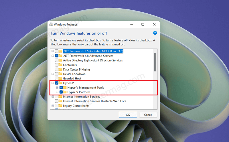 How to Turn off Hyper v in Windows 11