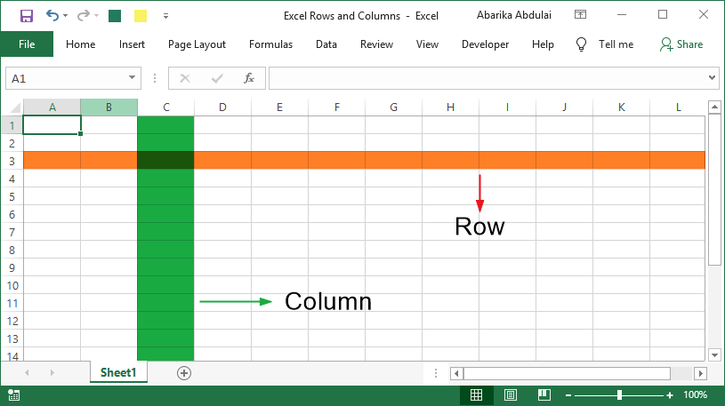 What Is a Row and Column