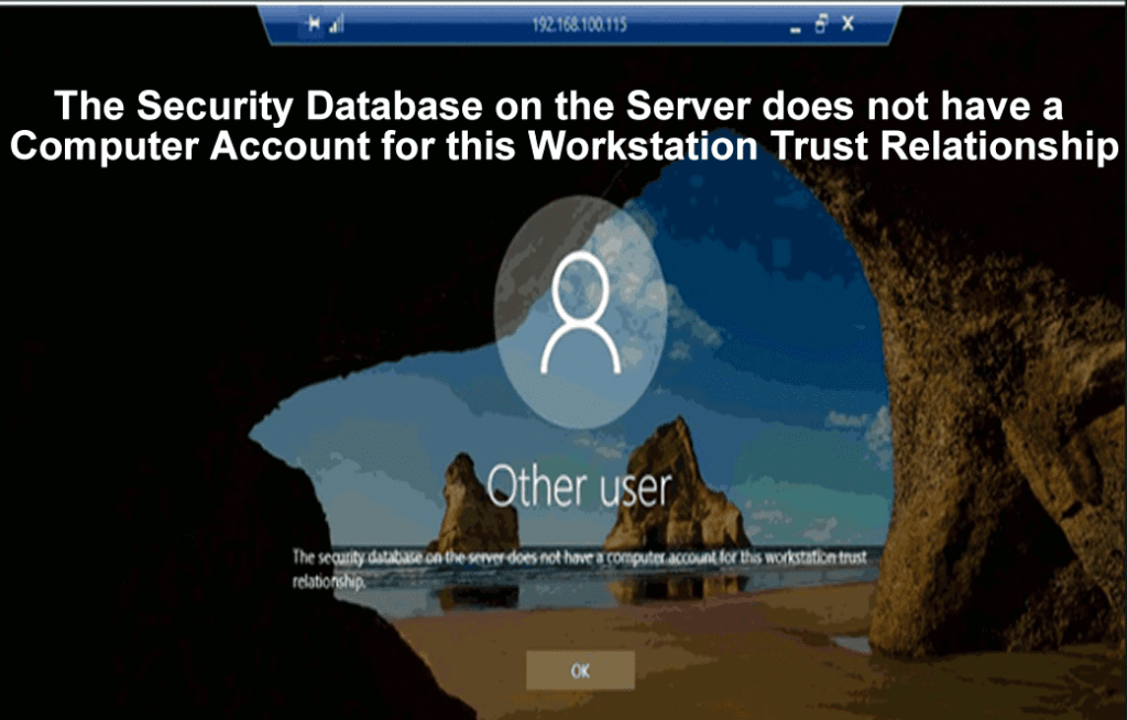 The Security Database on Server Trust Relationship