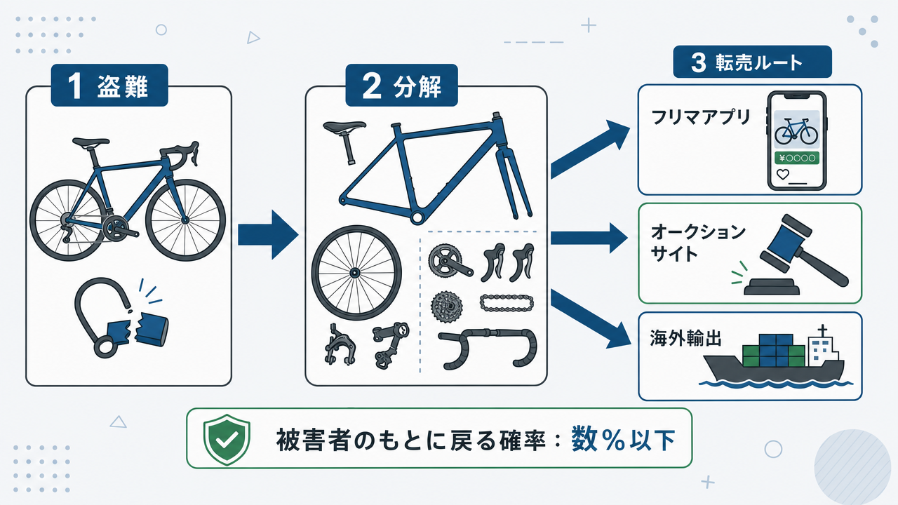 自転車盗難で見つかる確率は実は〇％？警察データが示す衝撃の真相
