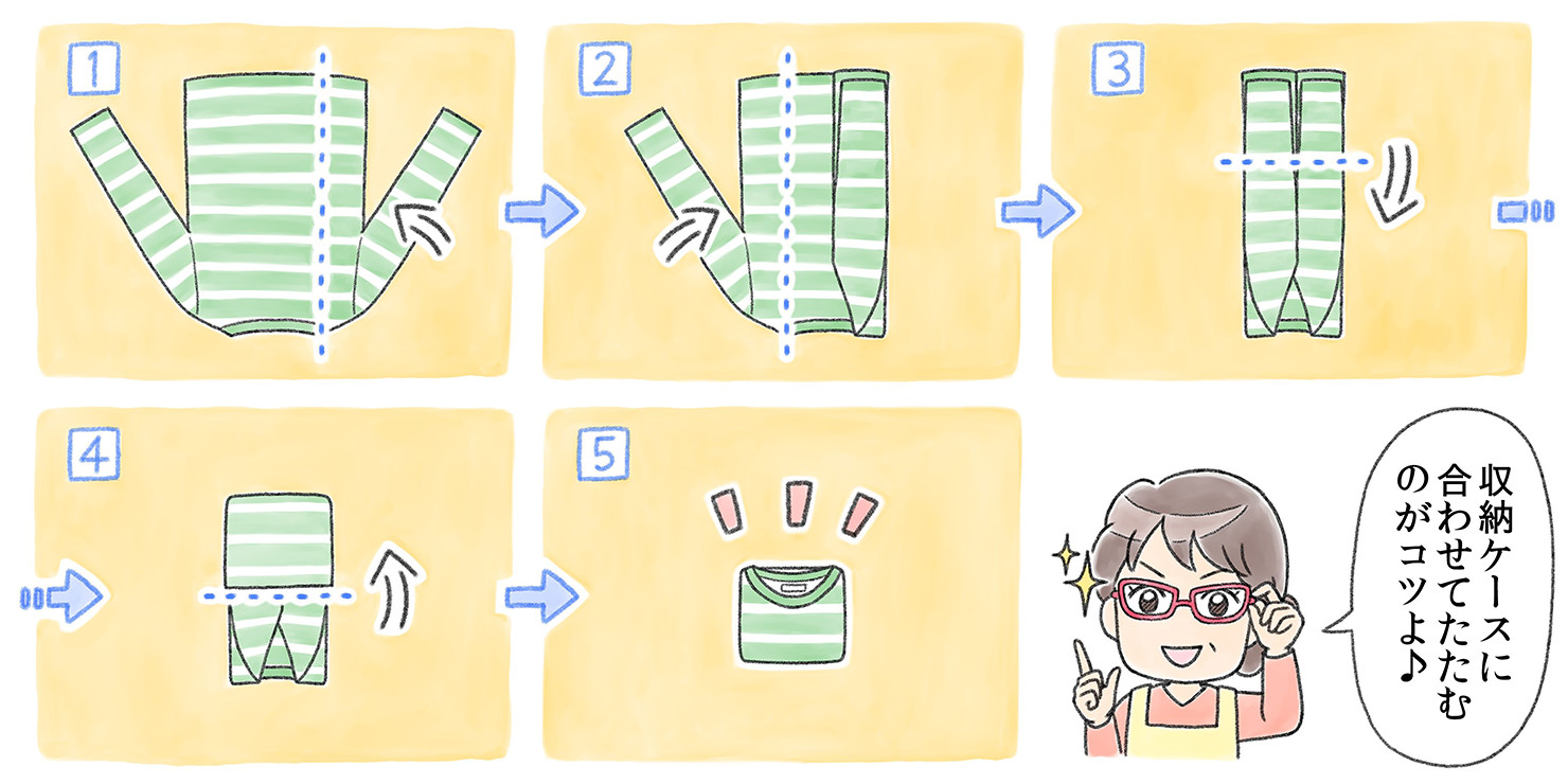 洗濯物の畳み方時短裏ワザ！シワにならず秒速で片付くプロの極意