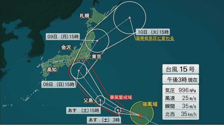 【2026年台風15号】強い勢力で本州接近へ 気象庁が発表した最新進路と交通インフラへの影響