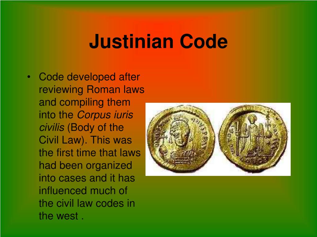 What Is the Definition of Justinian Code