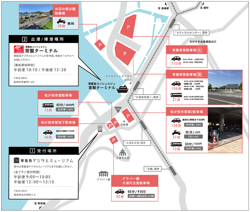 軍艦島コンシェルジュ乗り場の罠！受付と乗船場所の違い完全解説