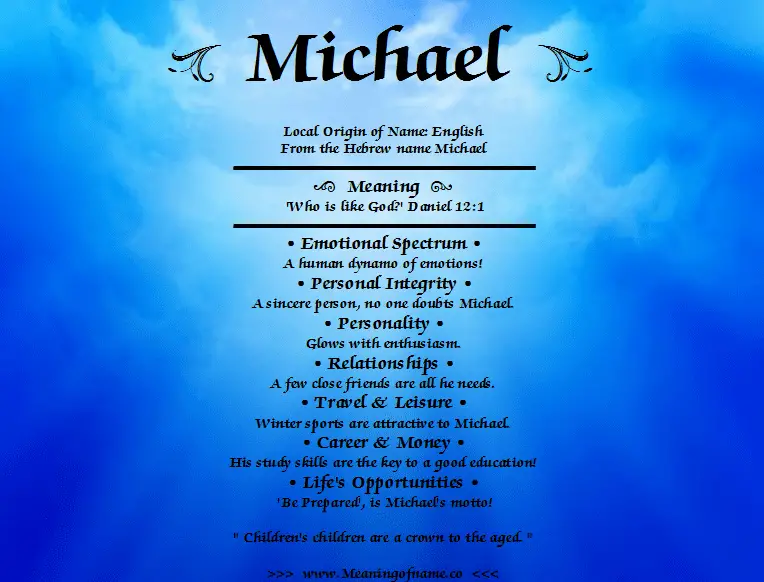 What Does the Michael Mean