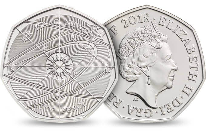 Sir Isaac Newton 50P Coin Worth