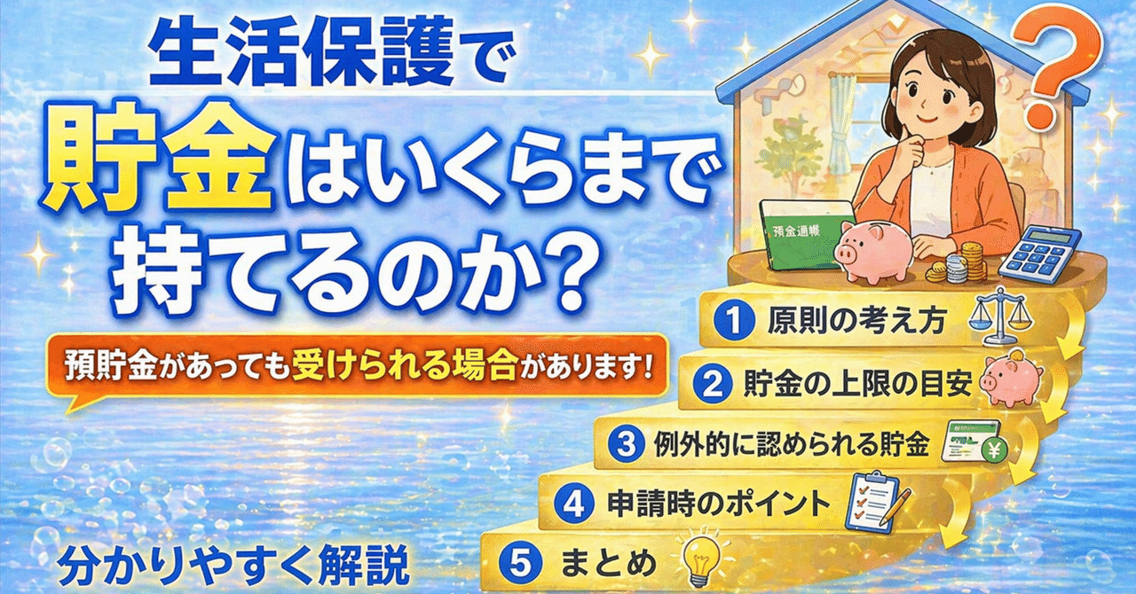 生活保護の貯金いくらまでOk？隠すと返還請求になる2026年最新の真相