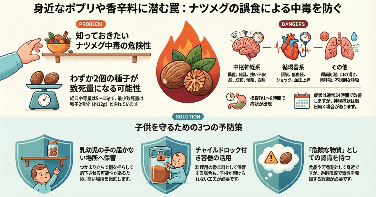 ナツメグの毒性に迫る！スプーン1杯で幻覚？致死量と安全な適量を検証