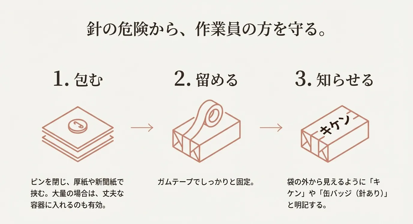 缶バッジの捨て方完全ガイド！自治体ルールと安全な分解・買取術