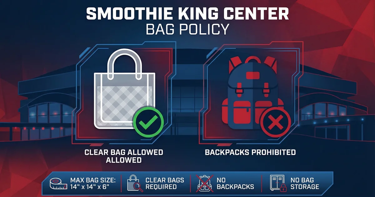 Bag Policy for Pelicans Game