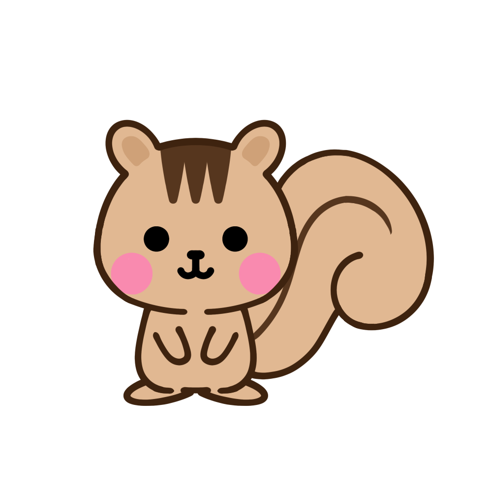 かわいいリスの無料イラスト厳選集｜簡単な描き方と商用利用の全知識