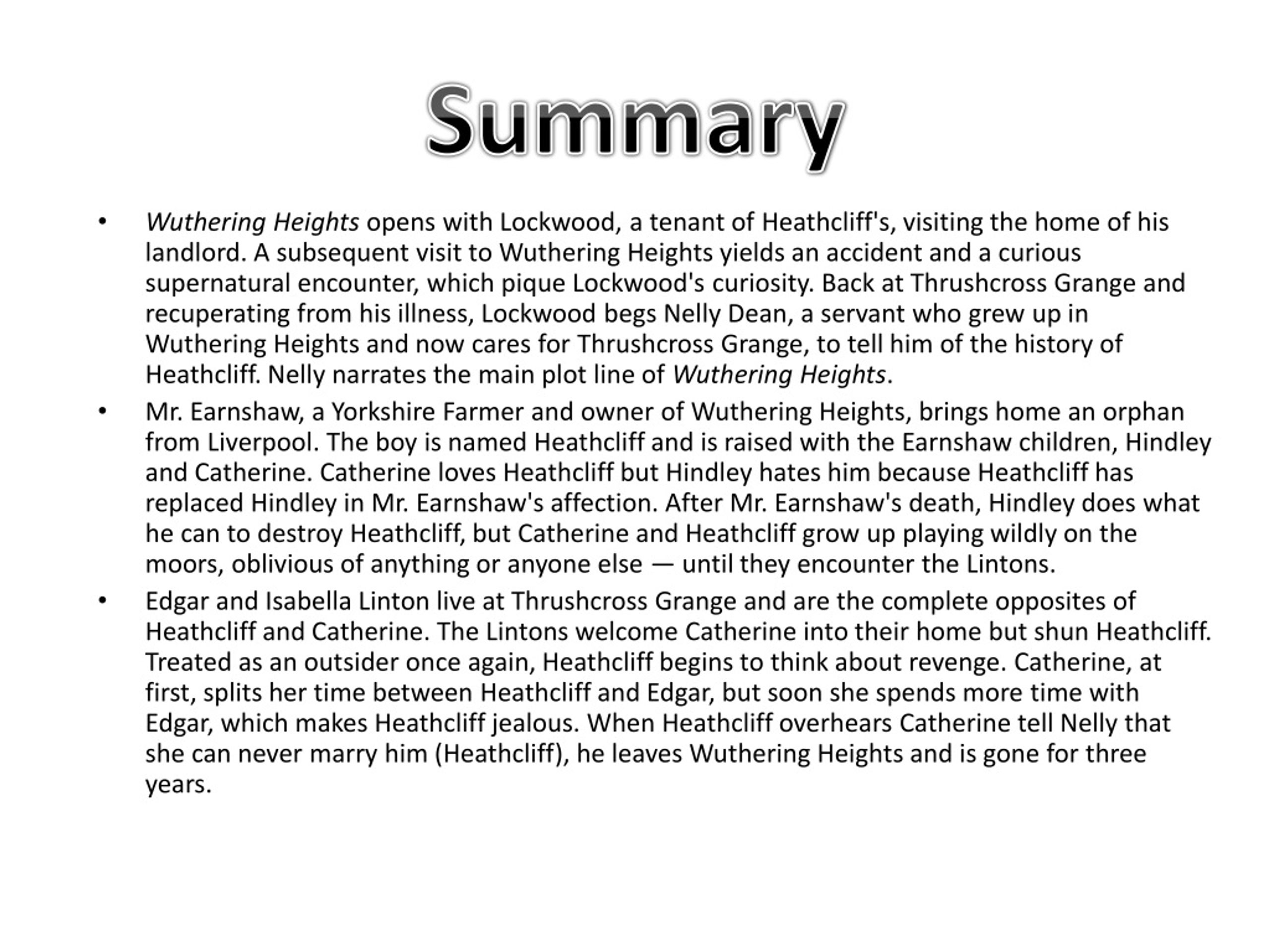 Summary of the First Chapter of the Great Gatsby