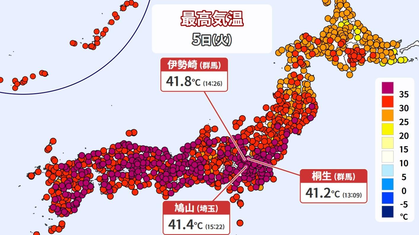 日本の最高気温41.1度はどこで観測？歴代ランキングと猛暑の真相