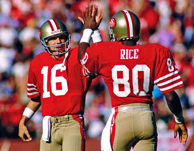 Joe Montana Jerry Rice