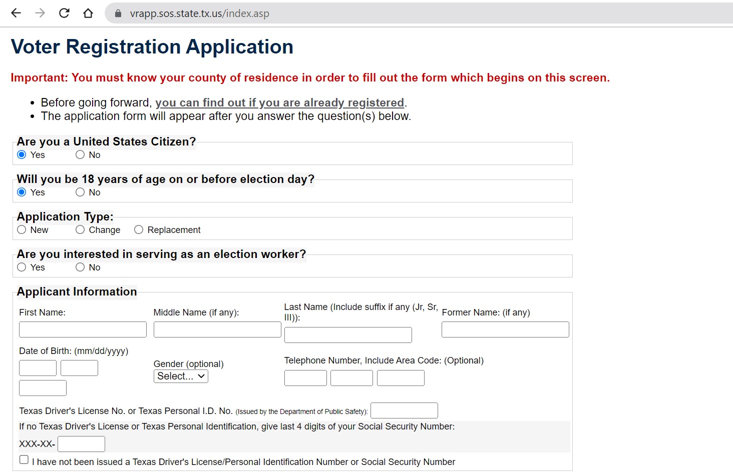 How to Register to Vote in Texas